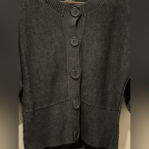 ALYX Black/Gray Quarter Sleeve Button Up Cardigan - Picture 2 of 8
